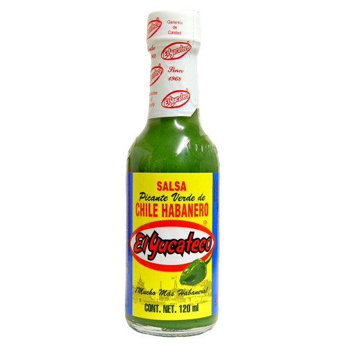 El Yucateco Habanero Green 120ml Mexican Green Habanero Hot Sauce